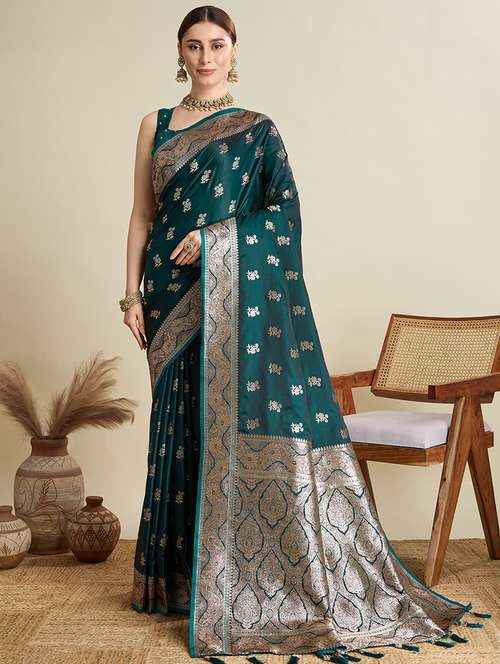 women self design banarasi saree with blouse - 22001349 -  Standard Image - 0