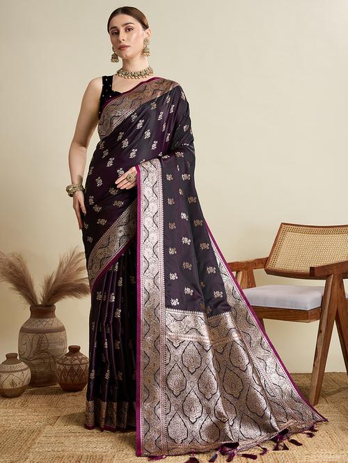 women self design banarasi saree with blouse - 22001350 - Standard Image - 0