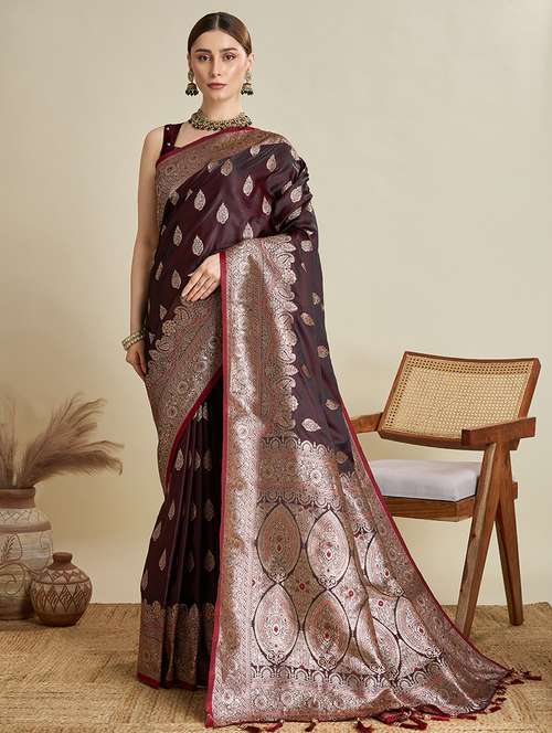 women self design banarasi saree with blouse - 22001352 -  Standard Image - 0