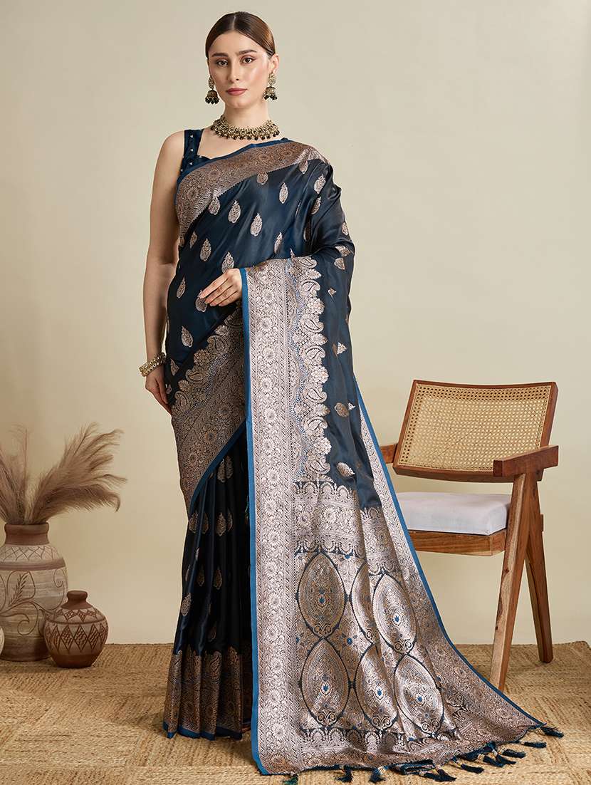 women self design banarasi saree with blouse - 22001353 -  Zoom Image - 0