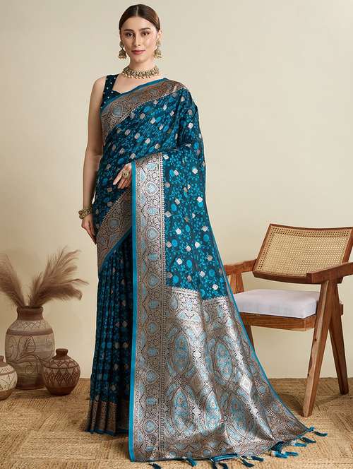women self design banarasi saree with blouse - 22001356 -  Standard Image - 0