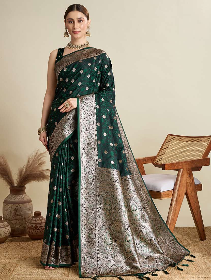 women self design banarasi saree with blouse - 22001357 -  Zoom Image - 0