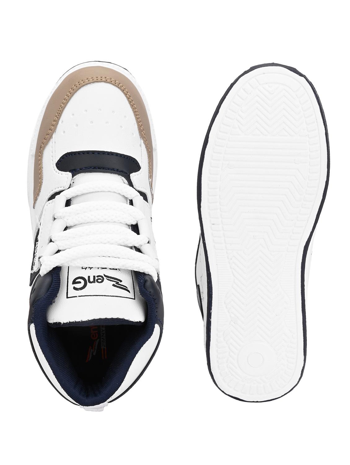kids whire solid lace up sneaker - 22001727 - Standard Image - 5
