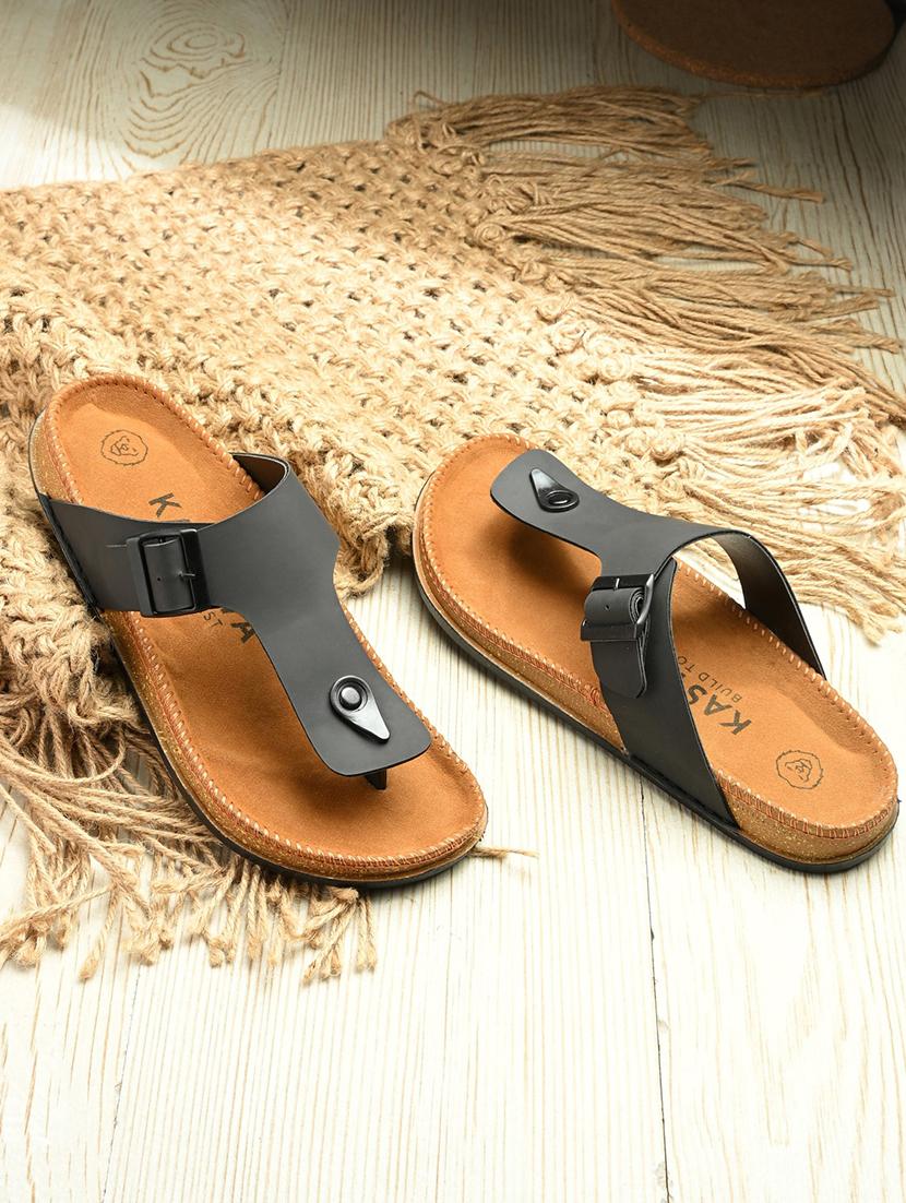 men solid toe separator sandal