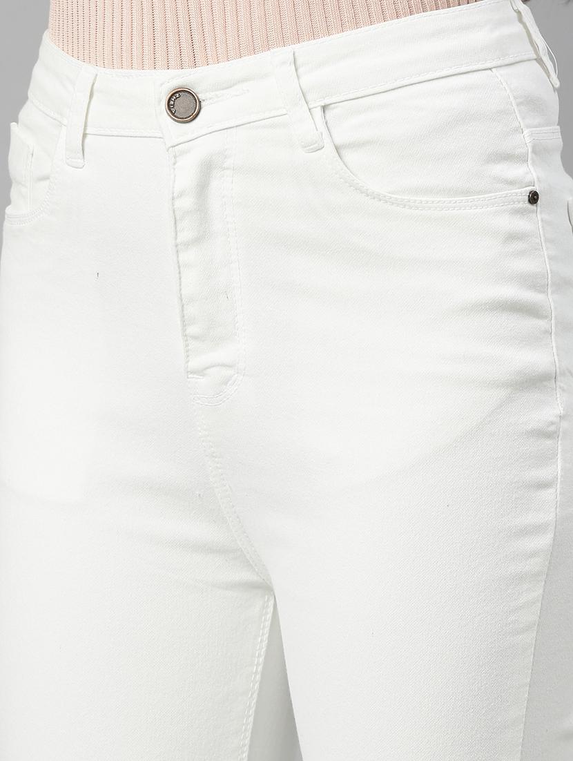 women solid mid rise bootcut jean - 22001873 - Standard Image - 5