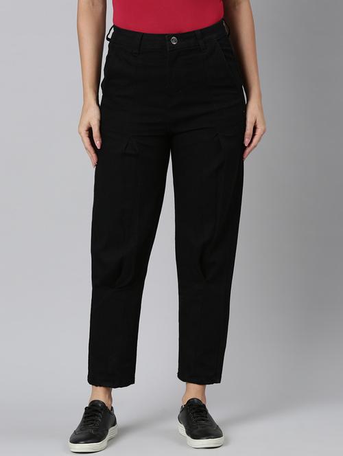 women solid mid rise mom fit jean - 22001874 -  Standard Image - 0