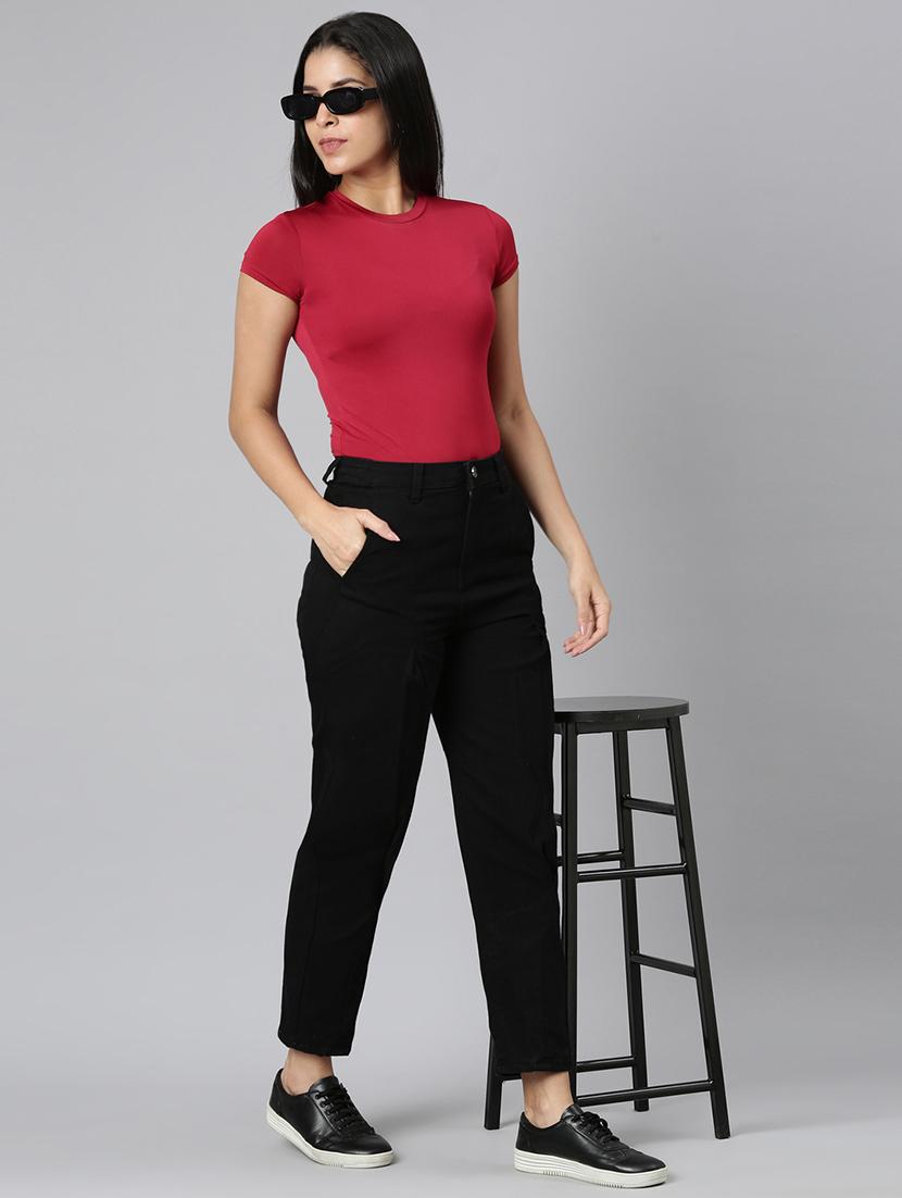women solid mid rise mom fit jean - 22001874 - Standard Image - 5
