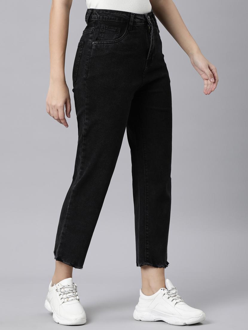 women washed mid rise mom fit jean - 22001880 - Standard Image - 3