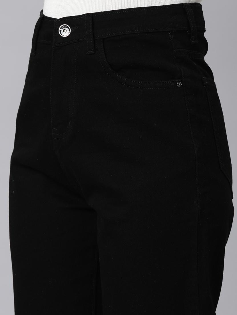 women solid high rise straight fit ean - 22001881 - Standard Image - 5