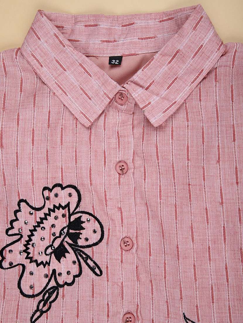 girls self design long sleeve shirt - 22002026 -  Standard Image - 3