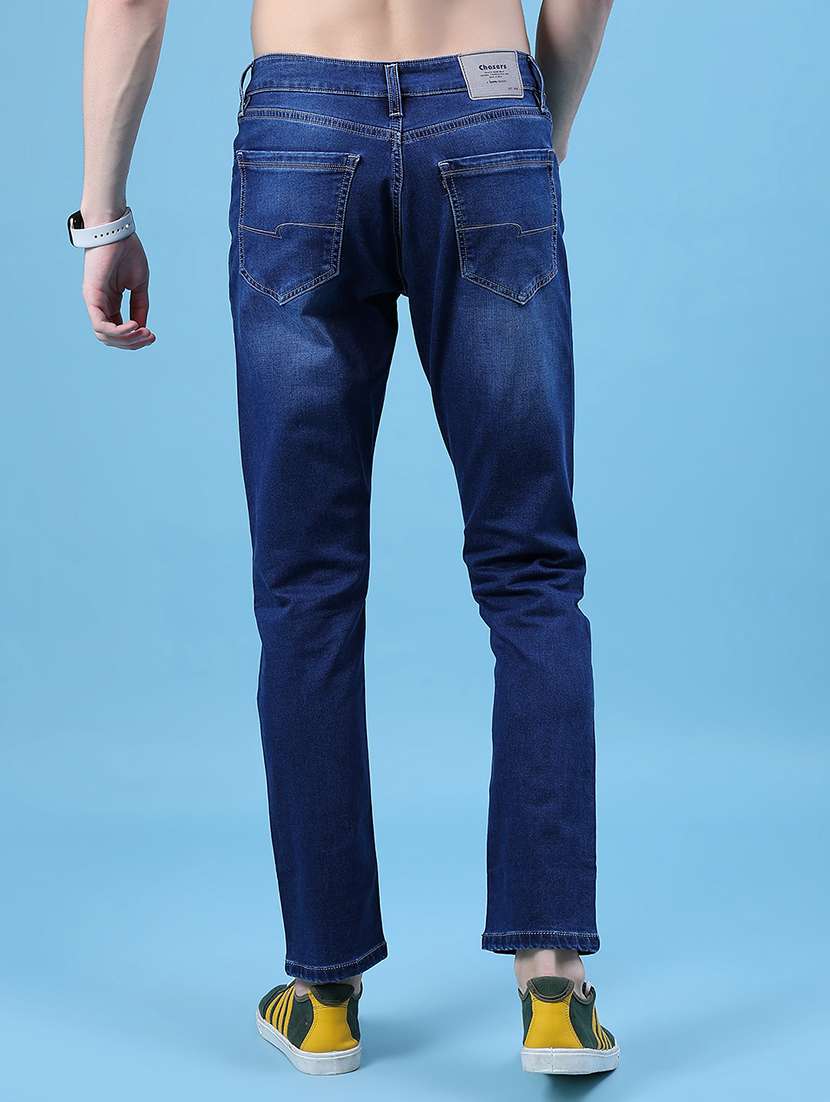 men solid mid rise slim fit jean - 22002046 -  Standard Image - 3