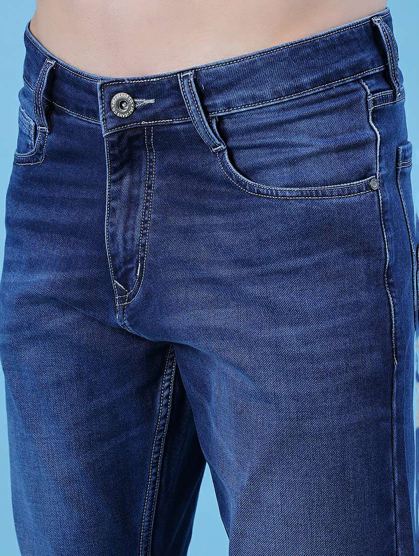 men solid mid rise slim fit jean - 22002046 -  Standard Image - 5