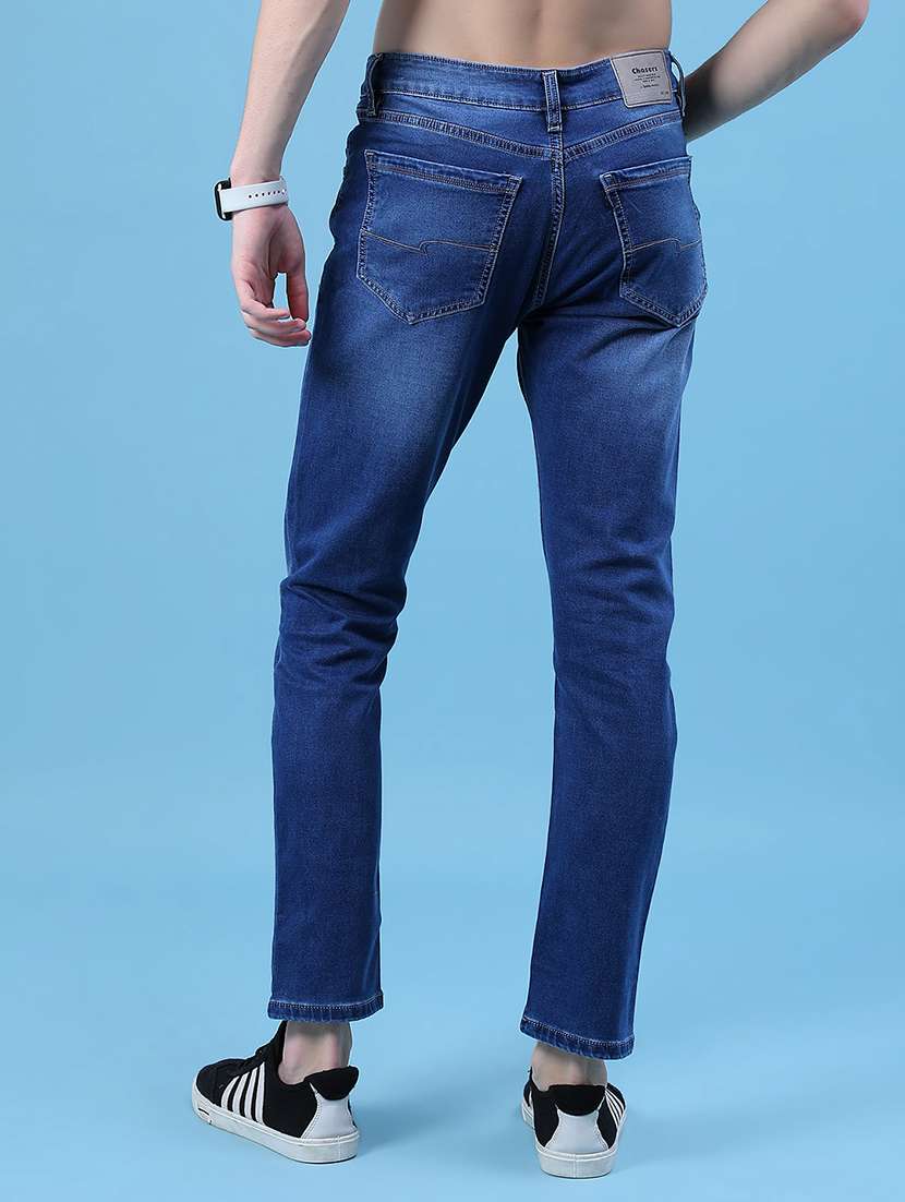 men solid mid rise slim fit jean - 22002047 -  Standard Image - 3