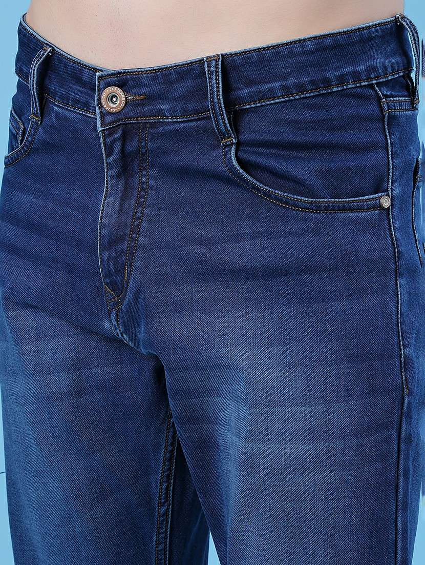 men solid mid rise slim fit jean - 22002052 -  Standard Image - 5