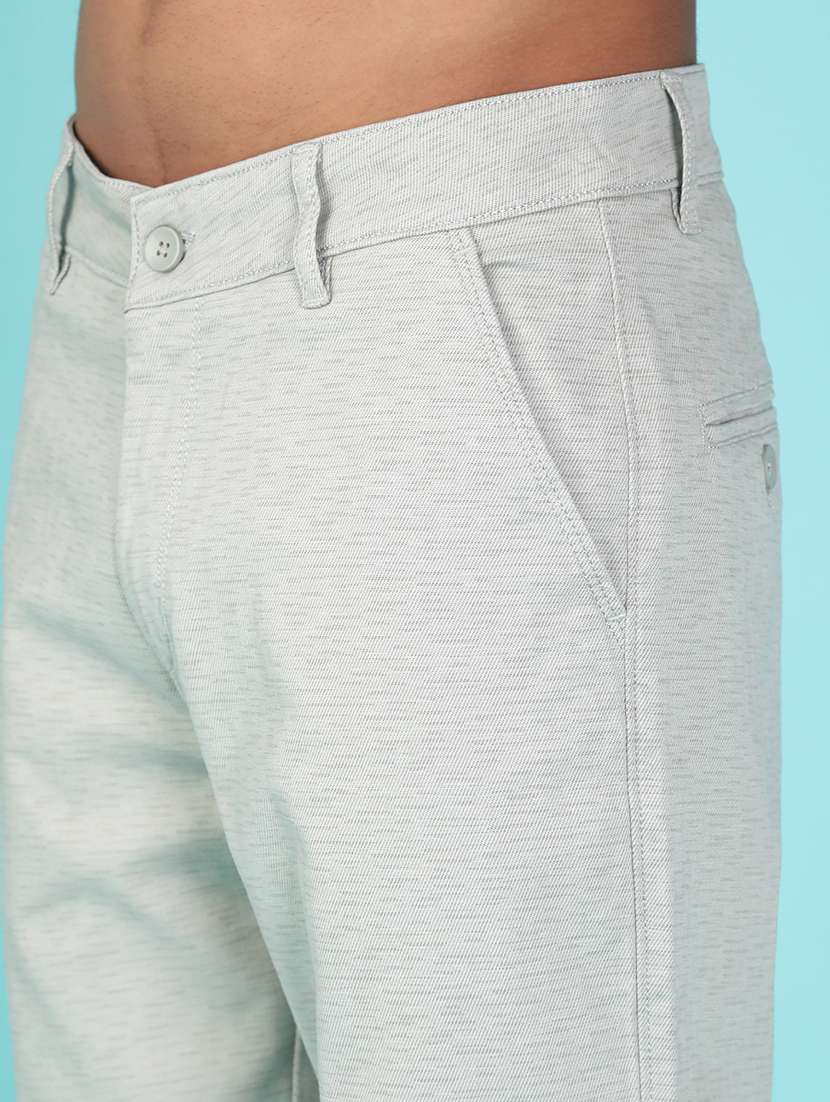 men solid mid rise casual chino - 22002135 -  Standard Image - 5