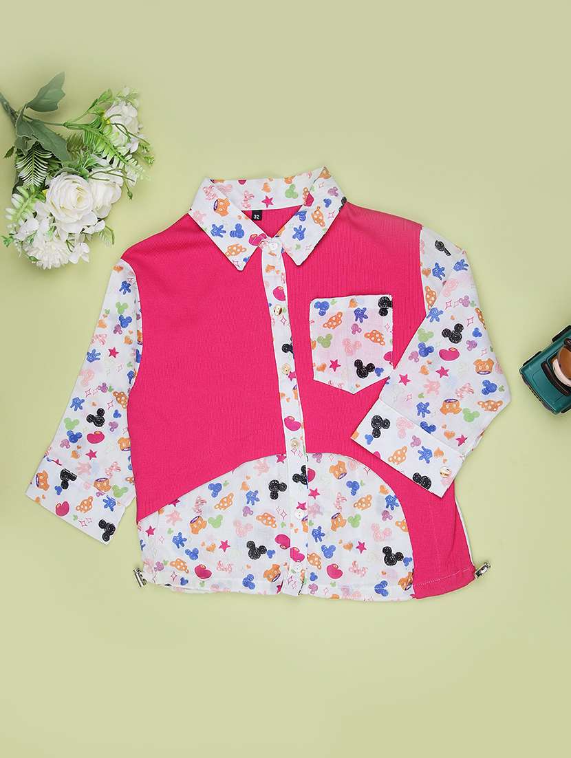 girls printed long sleeve shirt