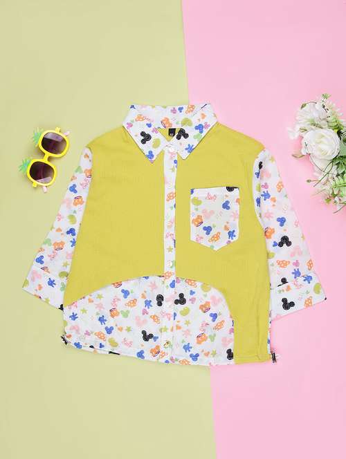 girls printed long sleeve shirt - 22002284 -  Standard Image - 0