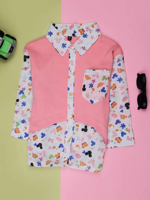 girls printed long sleeve shirt - 22002285 -  Standard Image - 0