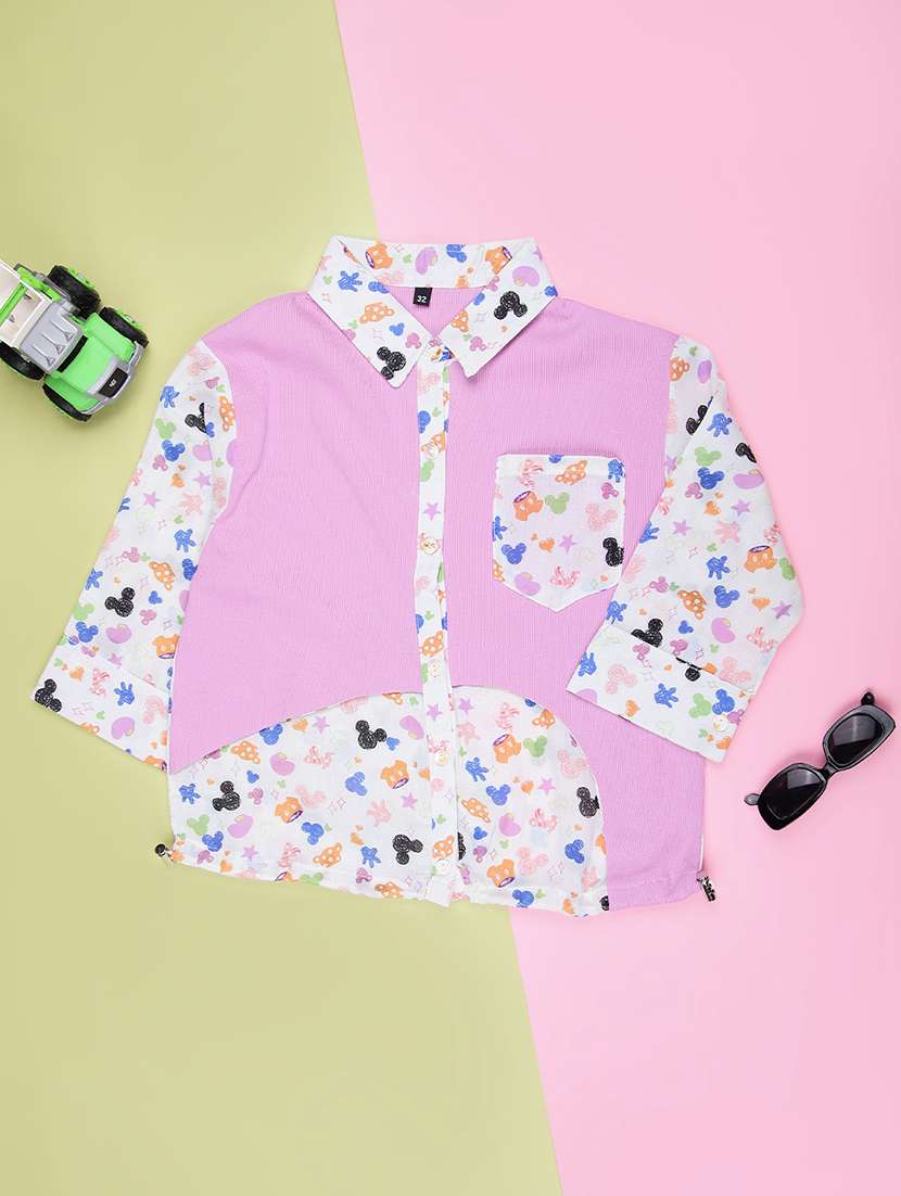 girls printed long sleeve shirt