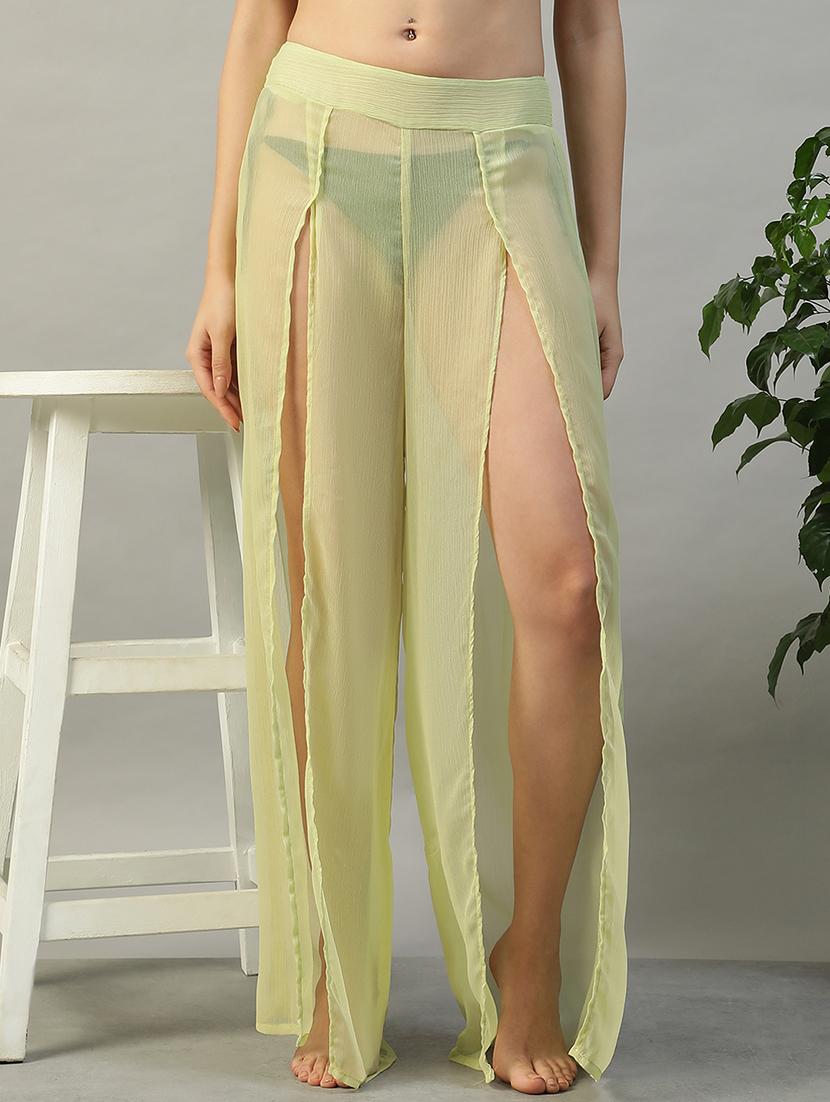 women yellow solid coverup bottom - 22002399 - Zoom Image - 0