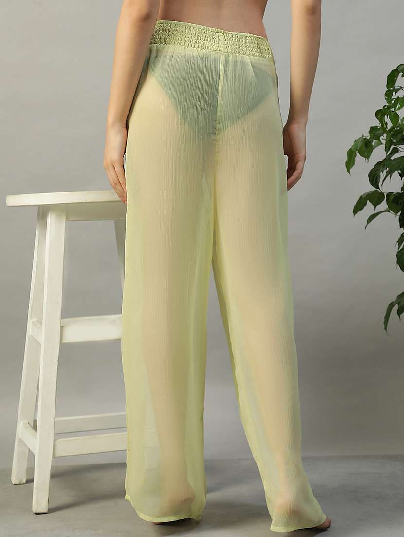 women yellow solid coverup bottom - 22002399 - Standard Image - 3