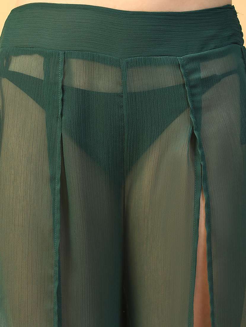 women green solid coverup bottom - 22002400 - Standard Image - 5