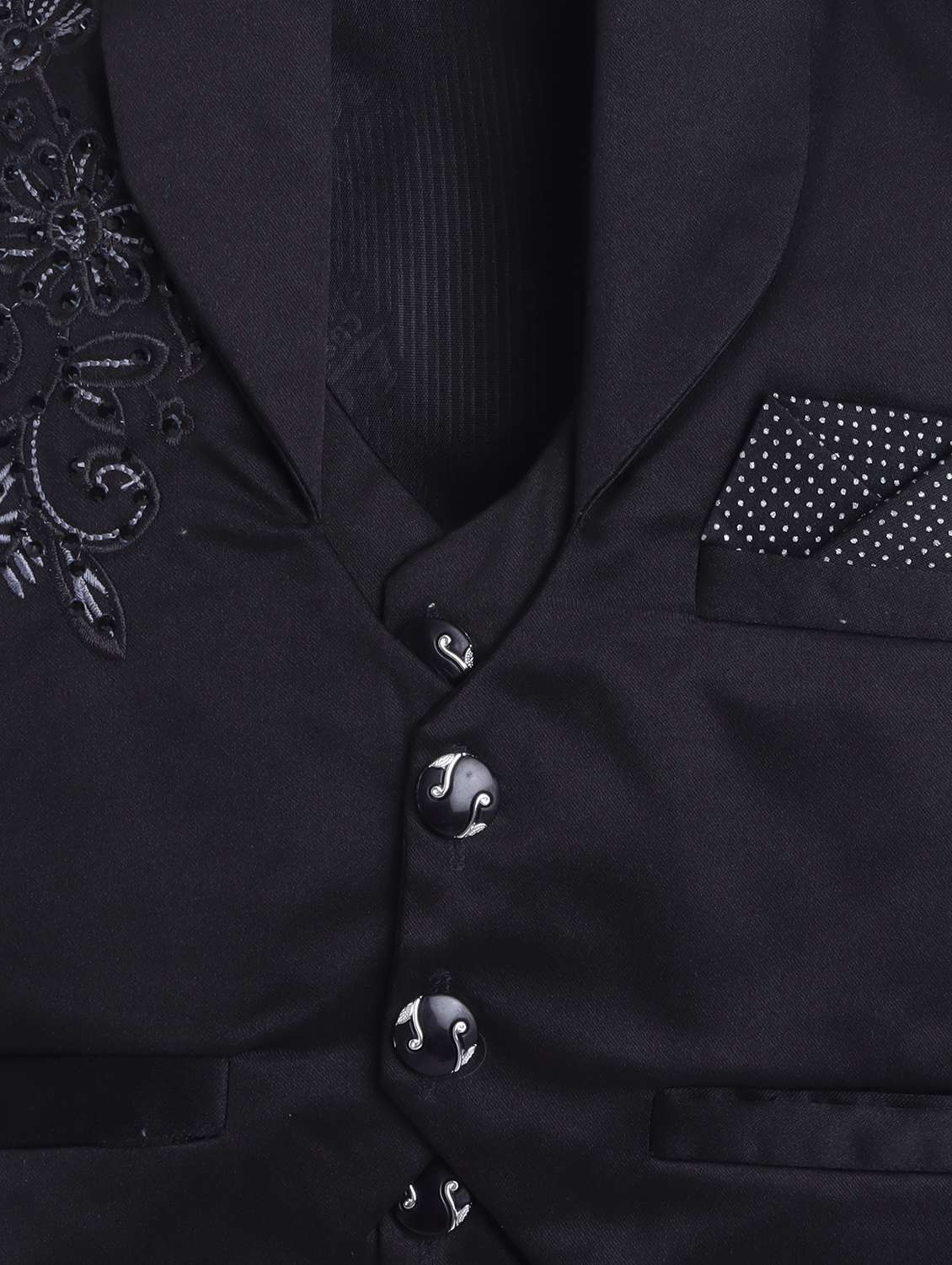 boys printed shirt and trouser with embellished waistcoat - 22002433 -  Standard Image - 5