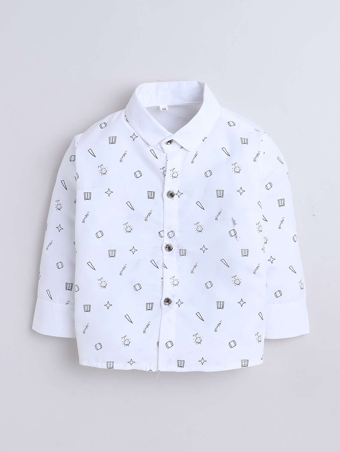 boys printed shirt and trouser with waistcoat - 22002439 -  Standard Image - 3