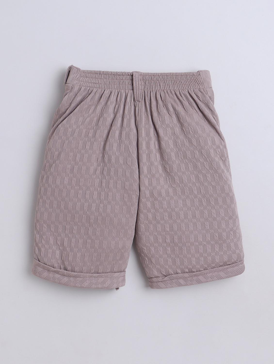 boys self designed shirt and short co-ord set - 22002444 - Standard Image - 3