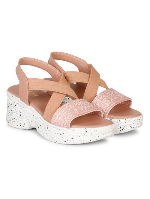 women pink back strap platforms wedge - 22002451 -  Standard Image - 0