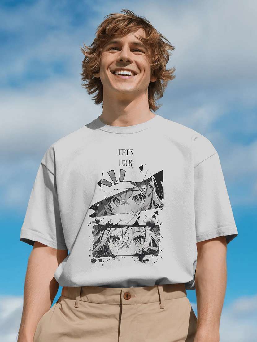 men printed short sleeve oversized t-shirt - 22002499 -  Zoom Image - 0