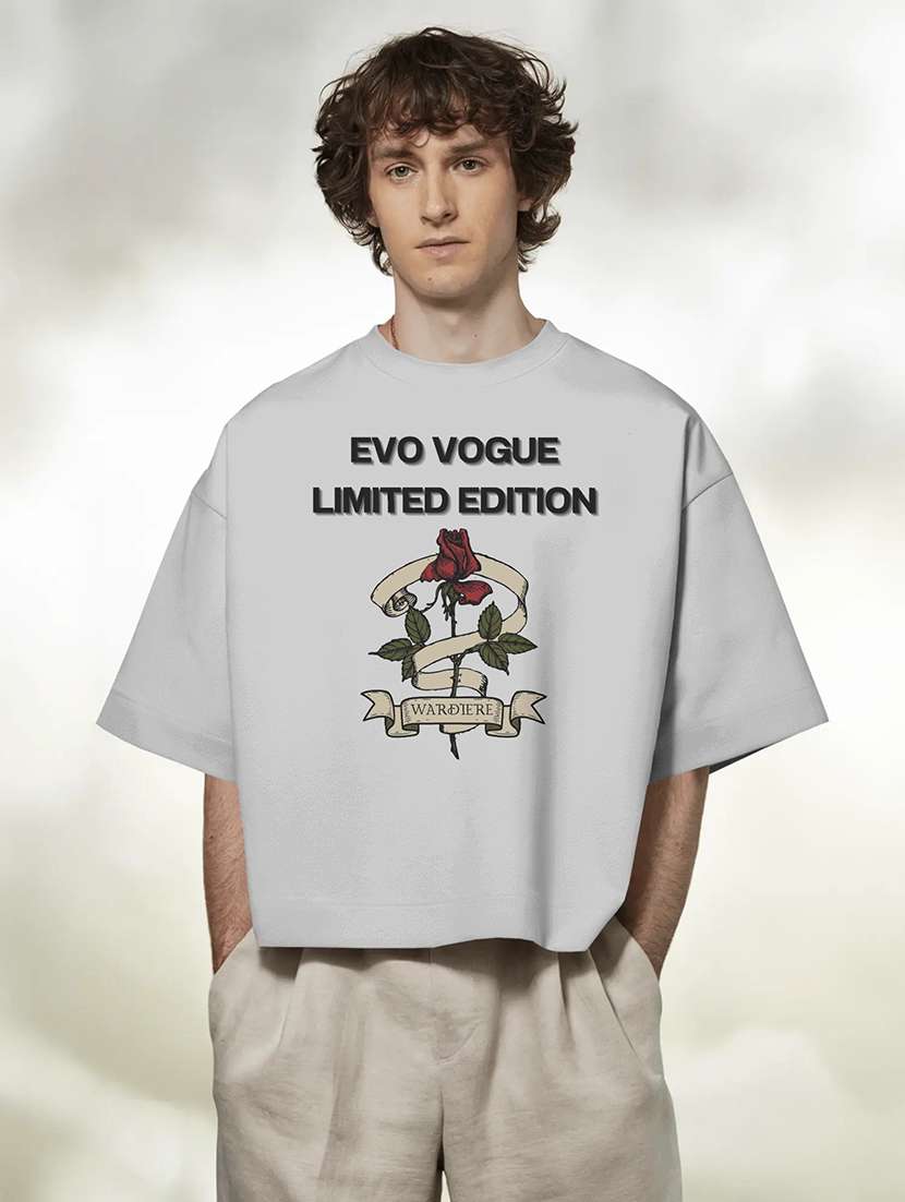 men printed short sleeve oversized t-shirt