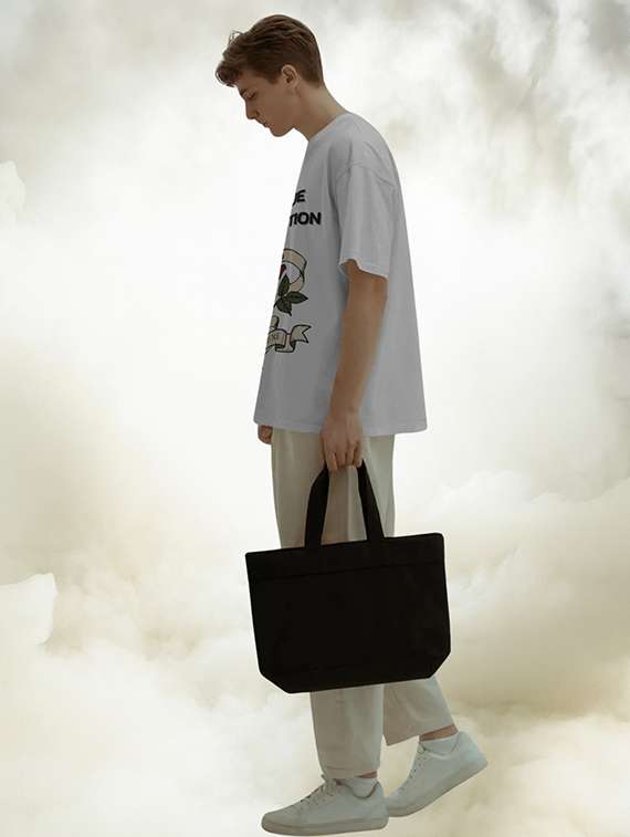 men printed short sleeve oversized t-shirt - 22002511 -  Standard Image - 3