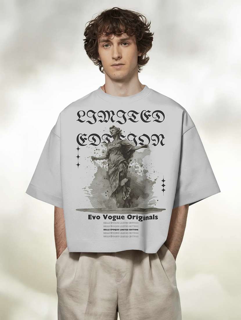 men printed short sleeve oversized t-shirt