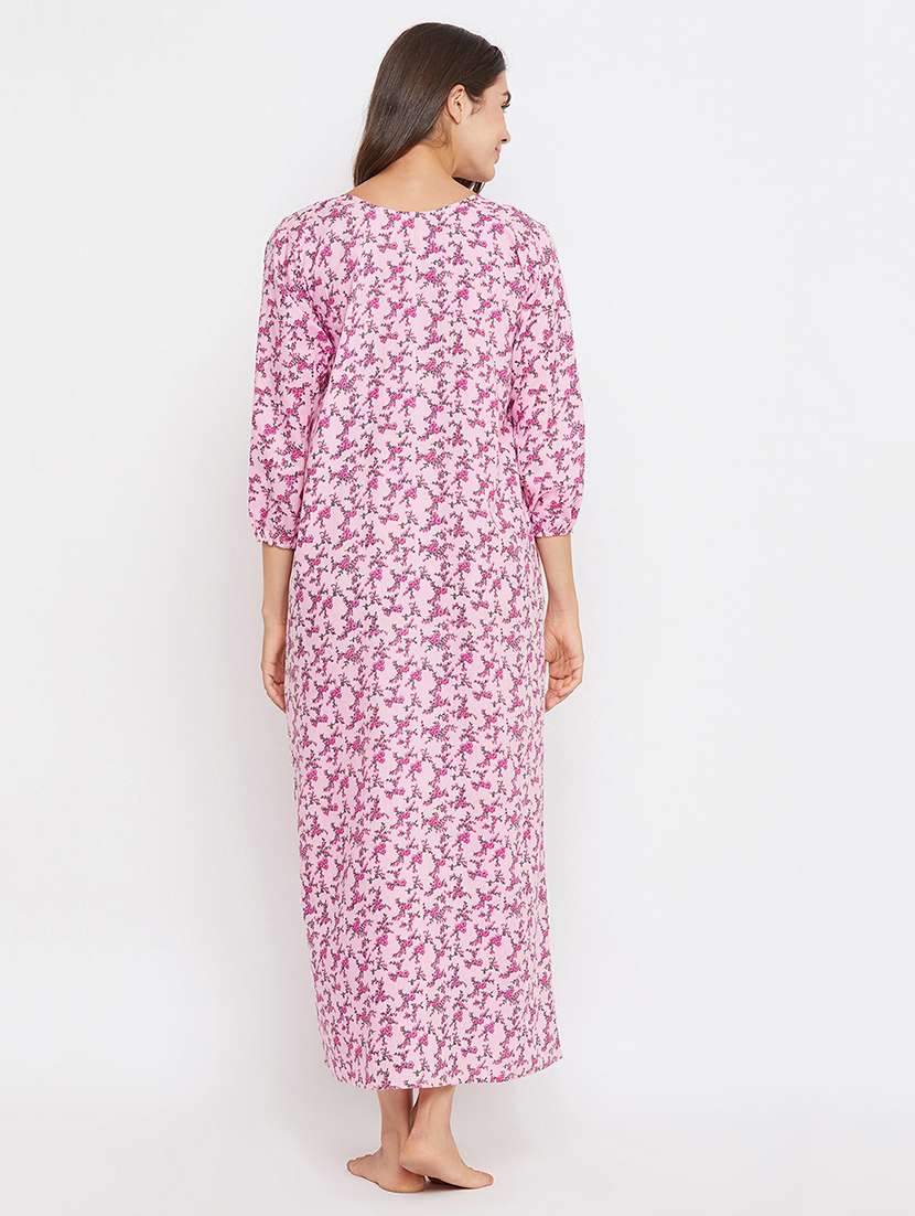 women floral print maternity wear nighty - 22002955 -  Standard Image - 3