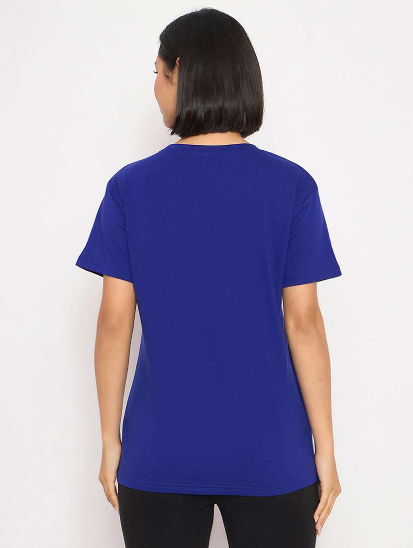 women printed short sleeve regular fit t-shirt - 22003005 - Standard Image - 3