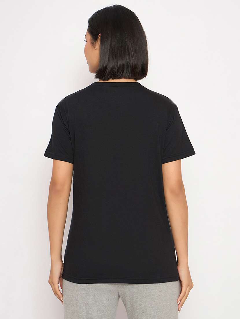 women printed short sleeve regular fit t-shirt - 22003006 - Standard Image - 3