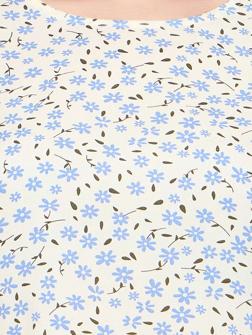 women printed short sleeve nightwear pyjama set - 22003129 -  Standard Image - 5