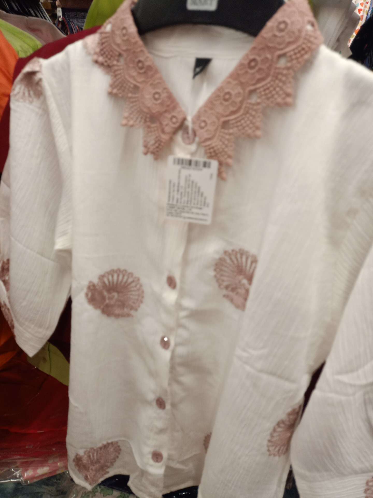 dusty pink georgette top - 22003152 - Zoom Image - 0