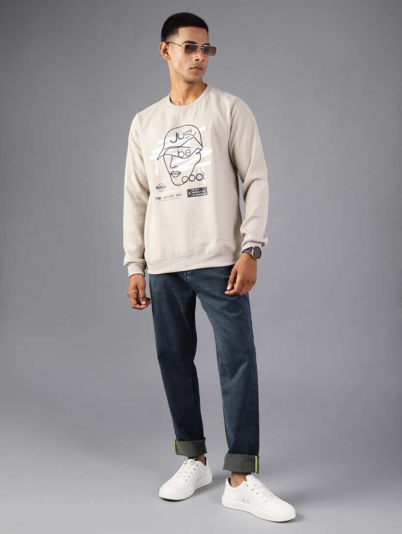 men plain mid rise full length jean - 22003229 -  Standard Image - 3