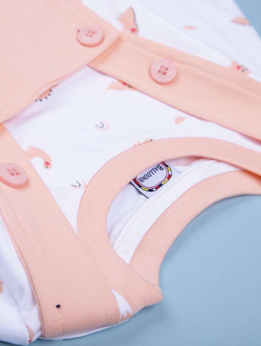 boys printed long sleee dungaree & t-shirt set - 22003373 -  Standard Image - 3