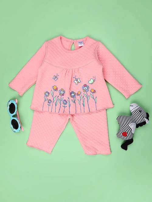 girls printed long sleeve full length set - 22003452 -  Standard Image - 0
