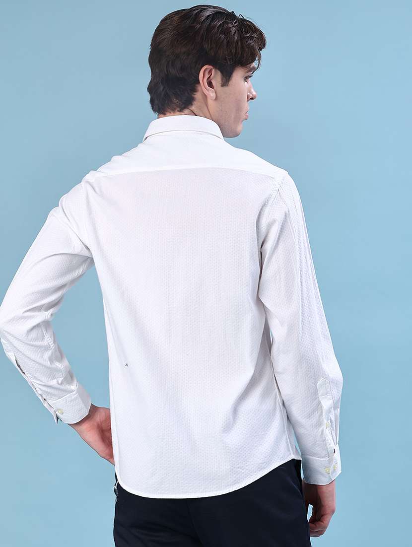 men solid collared long sleeve shirt - 22003495 -  Standard Image - 3
