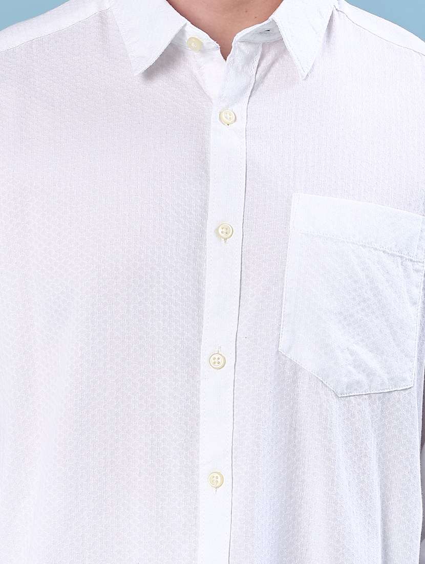 men solid collared long sleeve shirt - 22003495 -  Standard Image - 5