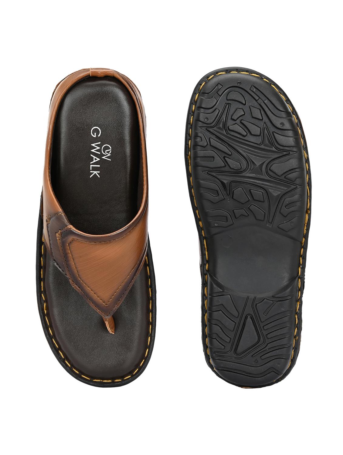 tan synthetic slip on sandals - 22003744 - Standard Image - 5