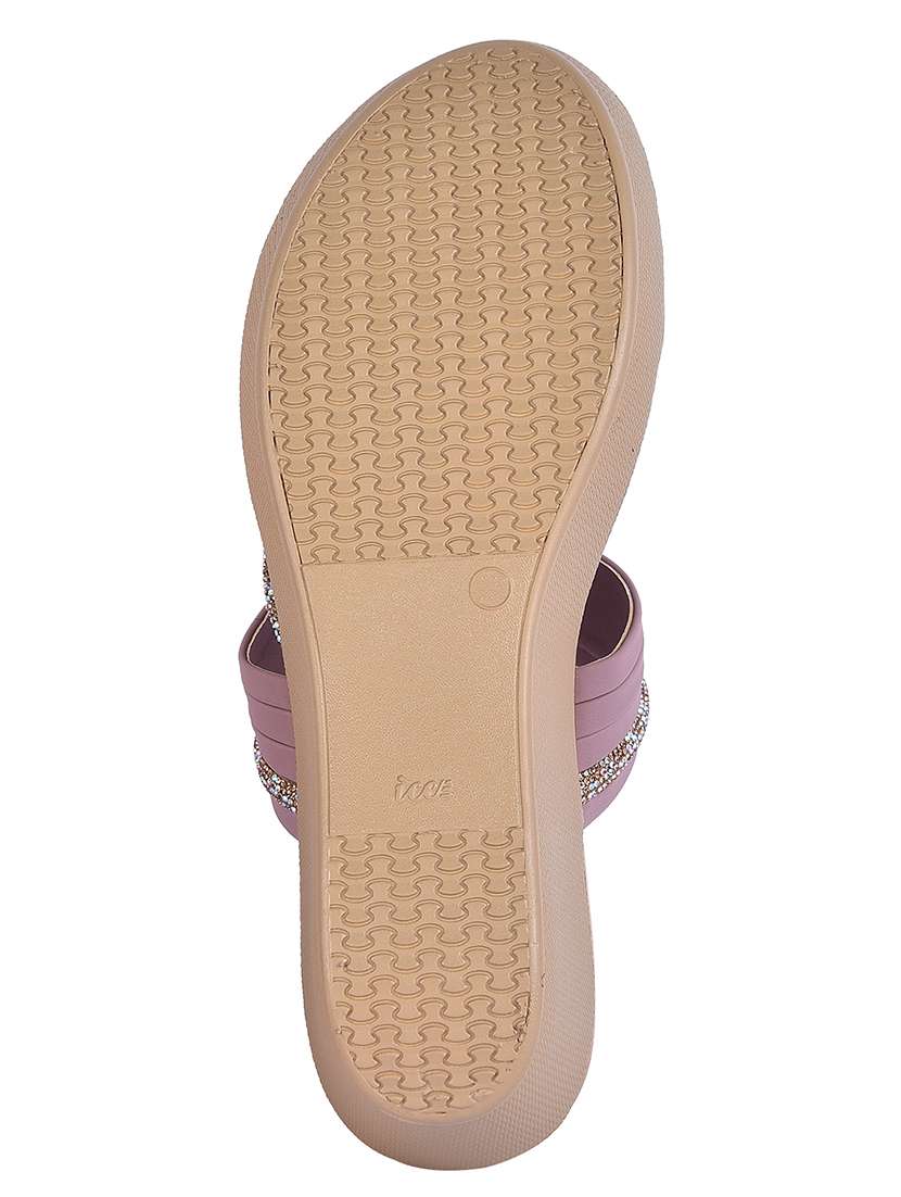 women solid slip on platform wedge - 22003814 -  Standard Image - 3