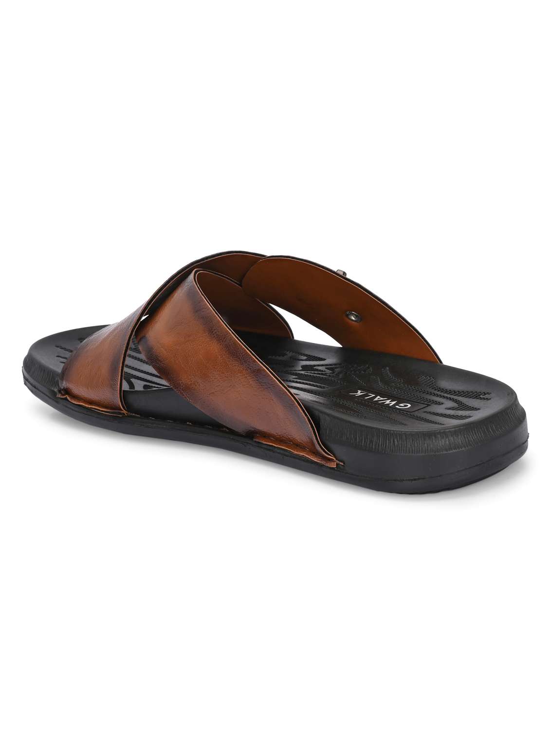 men tan slip on sandal - 22003894 -  Standard Image - 3