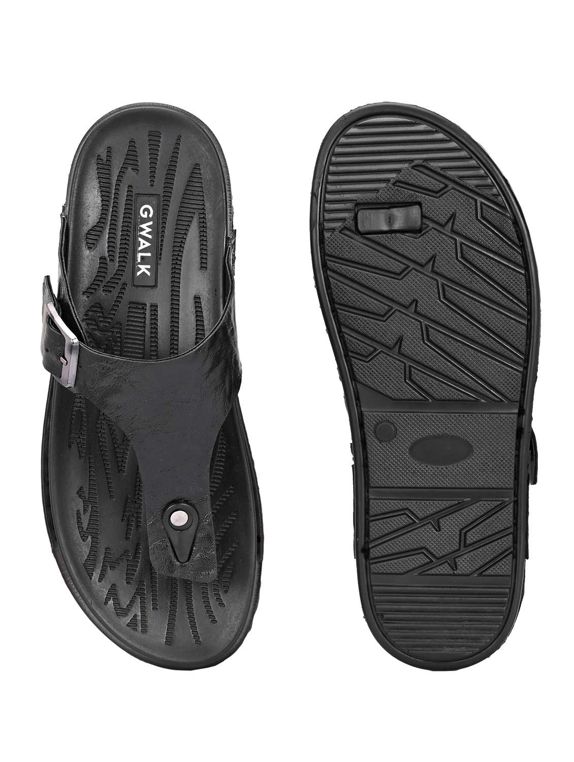 men black toe seperator sandal - 22003898 -  Standard Image - 5