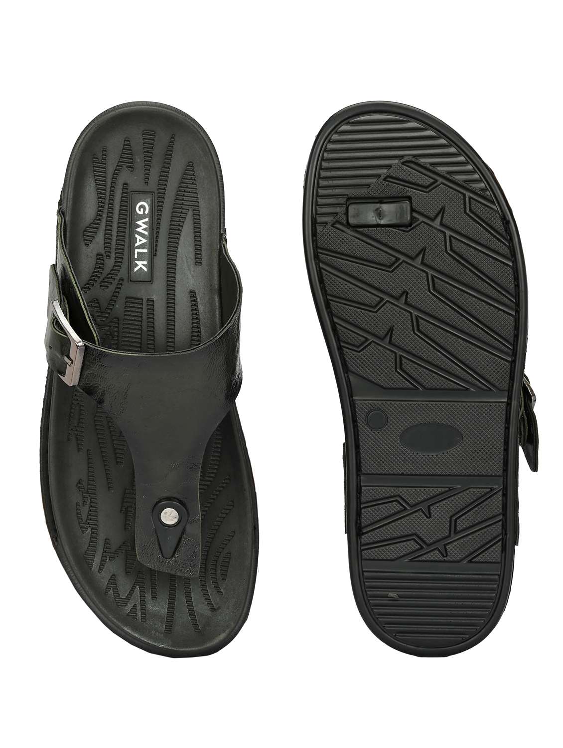 men olive toe seperator sandal - 22003900 -  Standard Image - 5