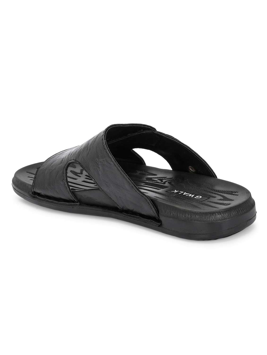 men black slip on sandal - 22003901 -  Standard Image - 3
